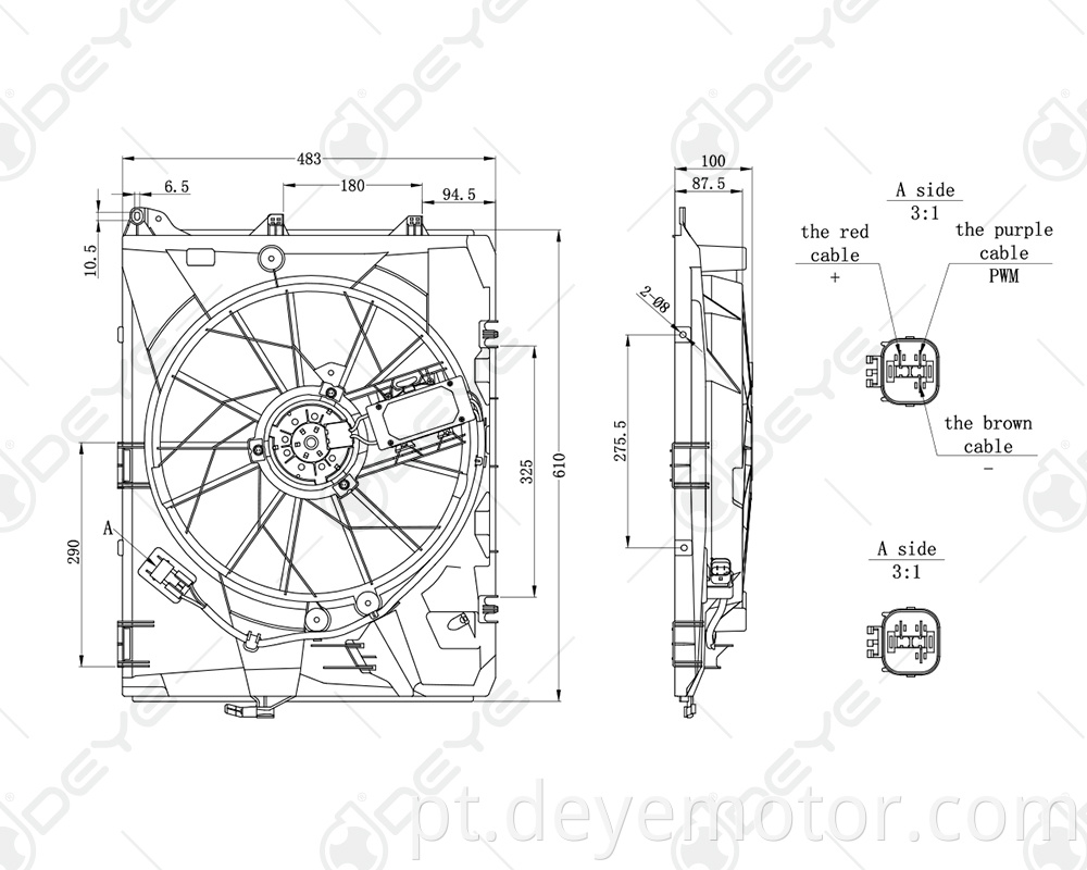 17427563259-01 radiador com ventoinha de refrigeração para BMW E90 E91E92 E93 E81E84 E87 X1316I